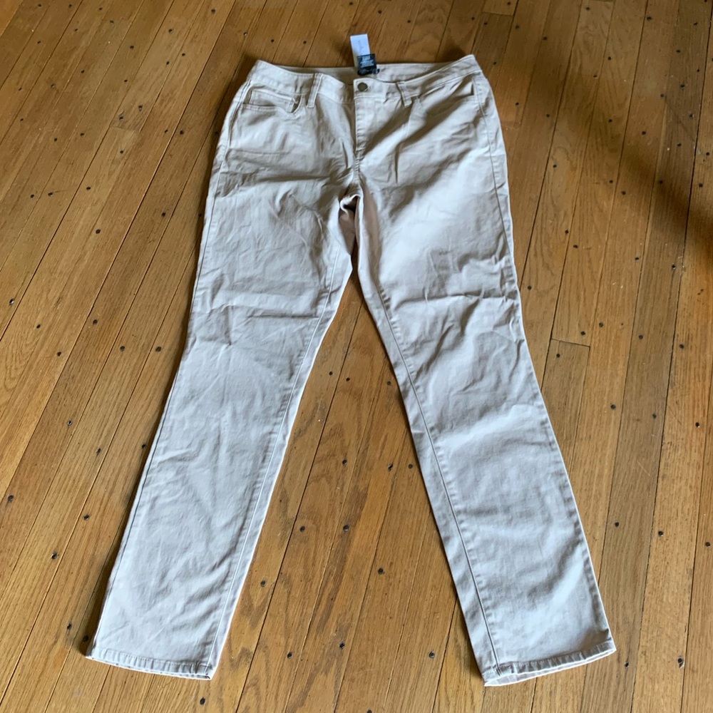 NWT Ann Taylor factory curvy fit tan pants